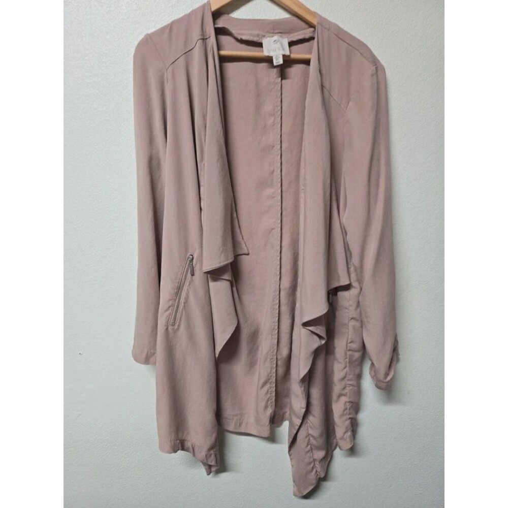 Eliane Rose Open Front Waterfall Blazer Jacket Large